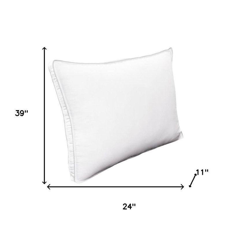 Ensemble de deux oreillers en microfibre hypoallergénique de très grande taille en duvet synthétique