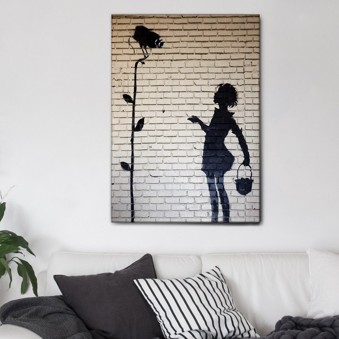 Leinwandbild Girl Room von Banksy