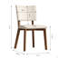 Chaises de salle à manger en cuir de polyuréthane David avec pieds en bois