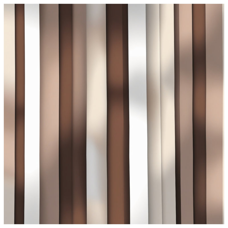Brown Beige Vertical Stripes Bedding Striped Bedspread Pattern, King