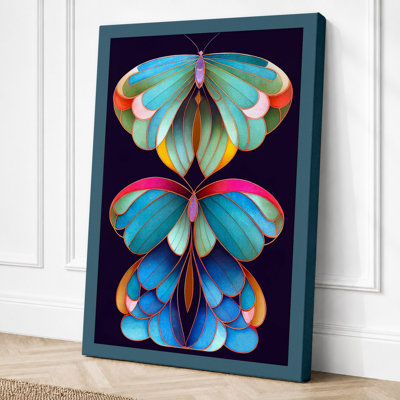 Jewelled Butterflies Geometric - Print