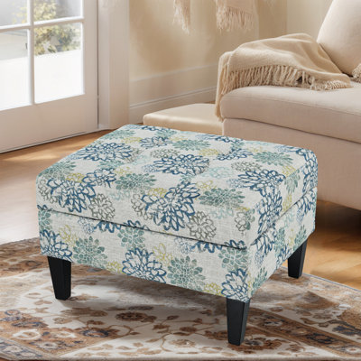 28" W Upholstered Storage Ottoman