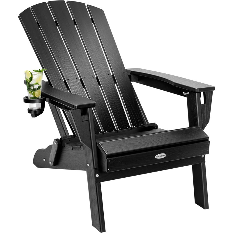 Andreiu Foldable Outdoor Adirondack Chair