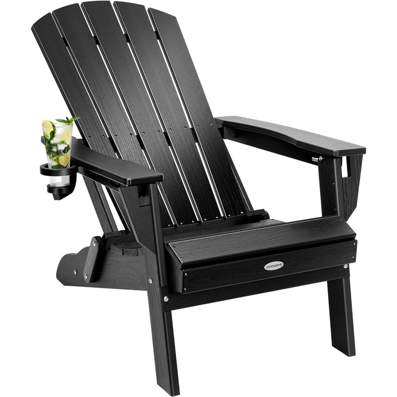Chaise Adirondack pliante en polyéthylène haute densité