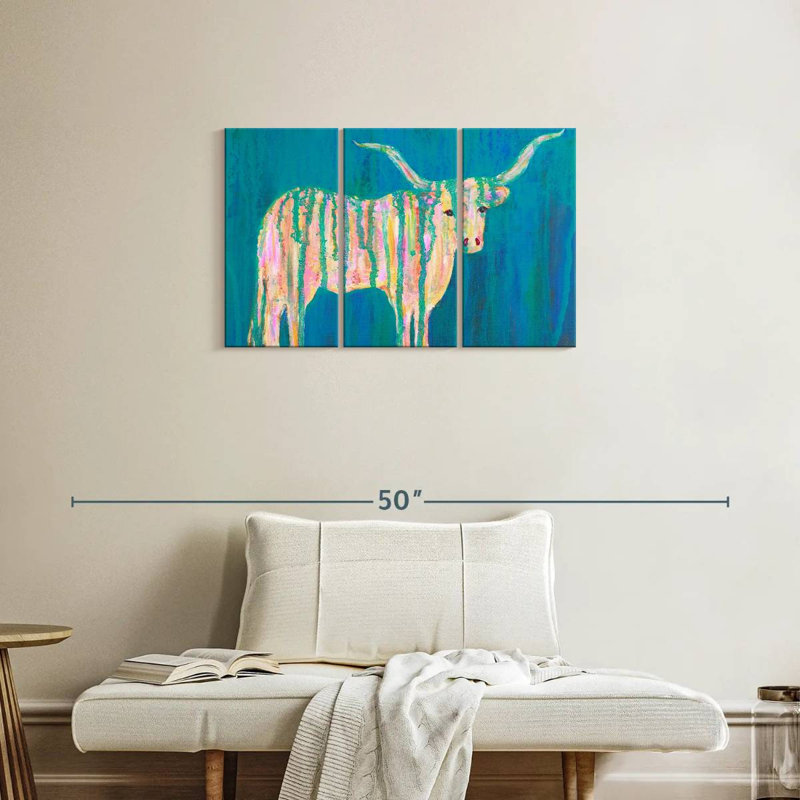 Brampt Texas Longhorns, 20" H x 33" W