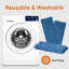 Remplacement de la tête de vadrouille en microfibre Superio pour vadrouille miracle auto-essoreuse, tampon de nettoyage en microfibre, recharge de vadrouille, vadrouille auto-essoreuse (paquet de 6)