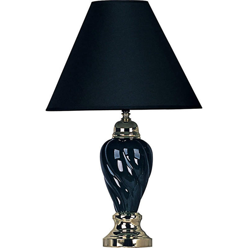Lampe de table en céramique en forme d'urne