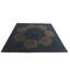 Tapis carré bleu marine Otto