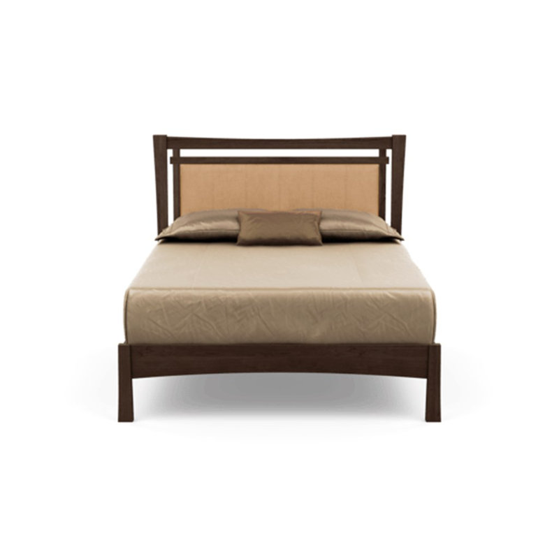 Monterey Upholstered Bed, Queen, Ebony, Autumn Cherry