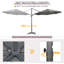 294cm Tilt Parasol