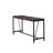 Caren Walnut Rectangular Solid Wood Top with Steel Base Dining Table