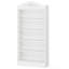 Bibliothèque moderne 72 ", étagère autoportante avec tablettes de rangement