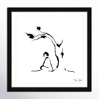 Risette Meditation Under Tree Framed Print