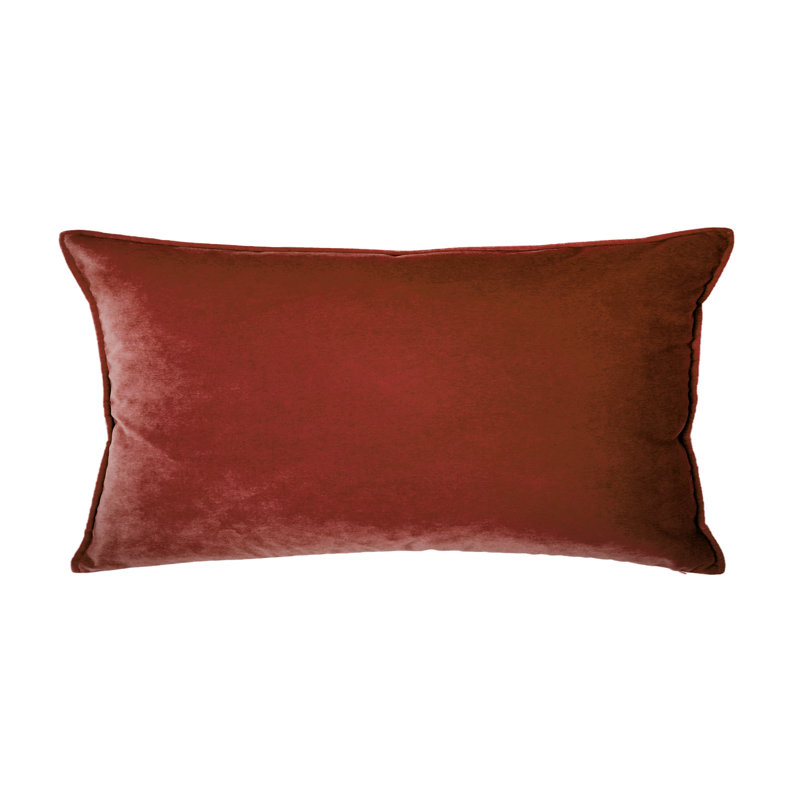 Franklin Washable Velvet Square Pillow Cover & Insert , Meteore, 12"H x 26"W