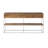 63" Brown Solid Wood Two Drawer Sideboard