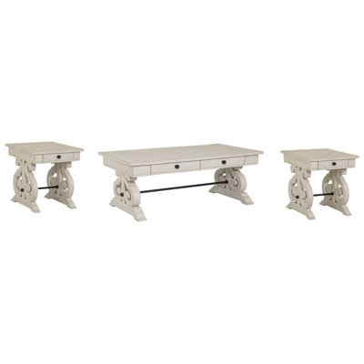 Rectangular Cocktail Table With 2 End Table