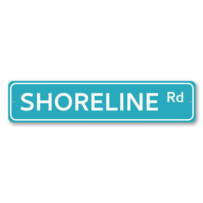 Panneau en aluminium personnalisé Shoreline Road