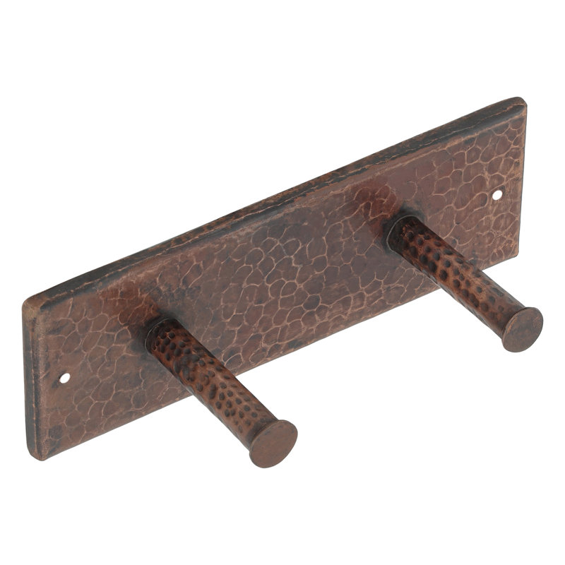 Hammered Copper Double Robe/Towel Hook