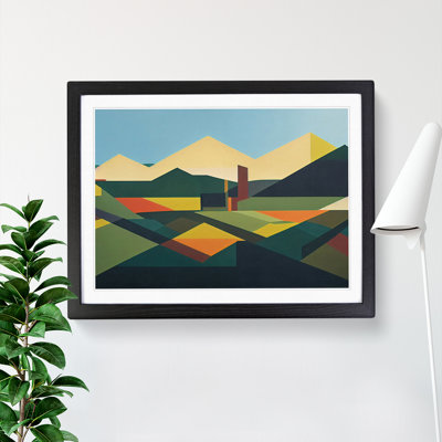 Tranquil Abstract Mountains - Single Picture Frame Print