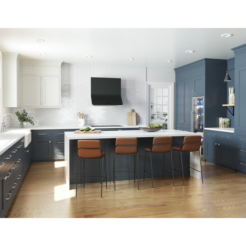 Zephyr Horizon 90 cm. Wall Mount Range Hood with LED Lights, Matte Black