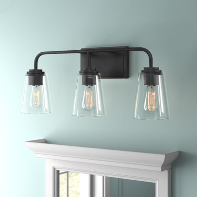 Hammes 3-Light Dimmable Vanity Light in Matte Black