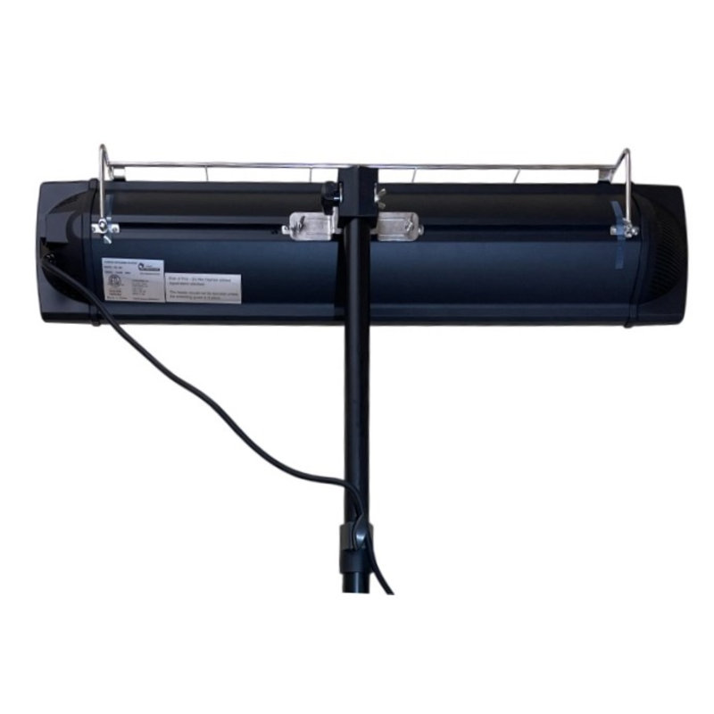 Black Electric Infrared Patio Heater with Tripod and Remote