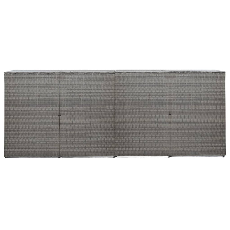 Berangere 10 ft. W x 3 ft. D Plastic Tool Shed, Anthracite