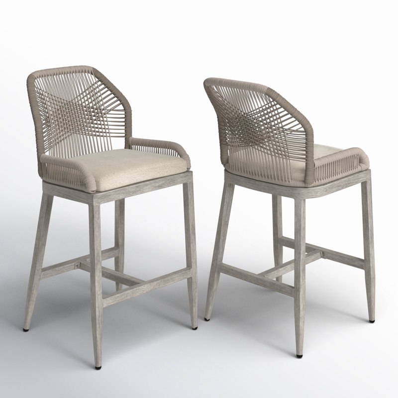 Lamontagne Upholstered Counter Stool with Metal Frame, Bar Stool (30” Seat Height)
