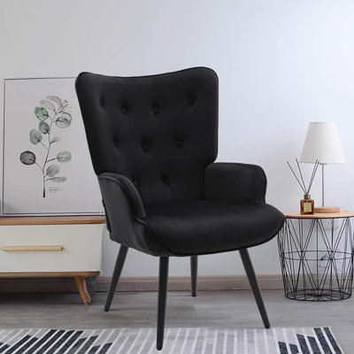Pureza Velvet Wingback Chair