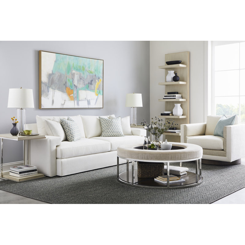 Fauteuil pivotant Michael Weiss Grantley, Gris colombe, Carolina Bennett