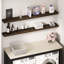 Tablettes flottantes en bois de pin massif 1 pièce Jorgensen pour décoration murale, cuisine, salle de bain, espace de travail,-1507381327-1506903970