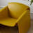 Modern Leather Accent Chair with Curved Sculpts - Contemporary Statement Armchair for Living Room, Lounge, or Reading Nook-115585966