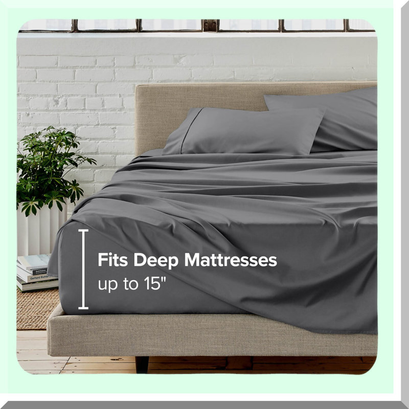 UltraSoft Luxe 1800 Sheet Set - Deep Pocket Luxury Bedding with Double Brushed Microfiber - Easy Fit 4 Piece Set - Includes Pillowcases