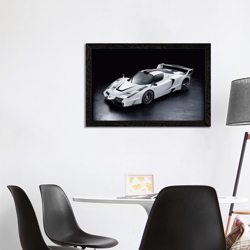 Ferrari Enzo Gemballa Mig-u1 - Floater Frame Print on Canvas, 101.6 cm H x 66.04 cm W, Black