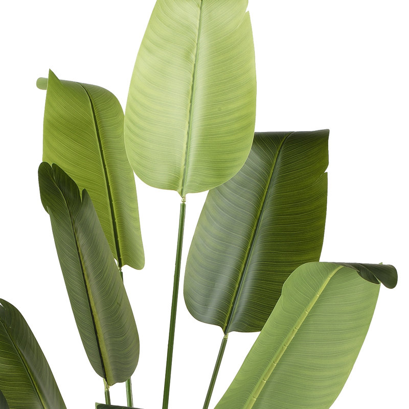 Arbre artificiel oiseau de paradis en pot de plastique, H 72 po x l 32 po x P 32 po