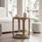 Farmhouse Round Wood  End Table