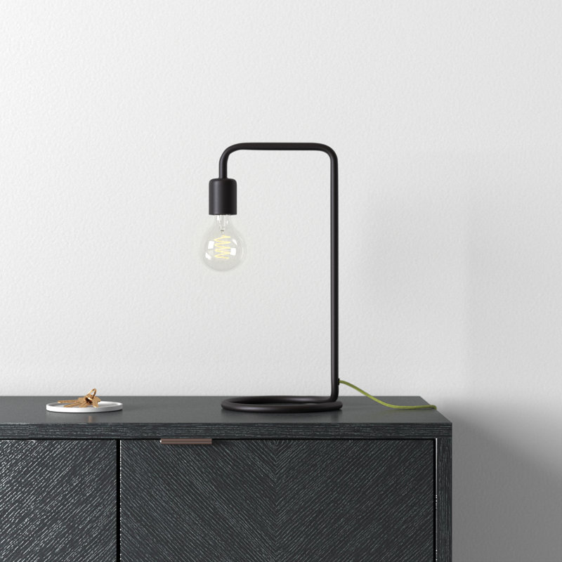 Fuse Metal Table Lamp, Matte Black