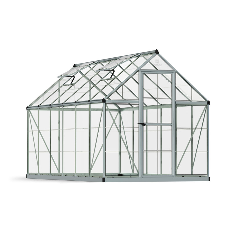 Harmony 6.1 Ft W x 6.8 Ft D Greenhouse, Silver