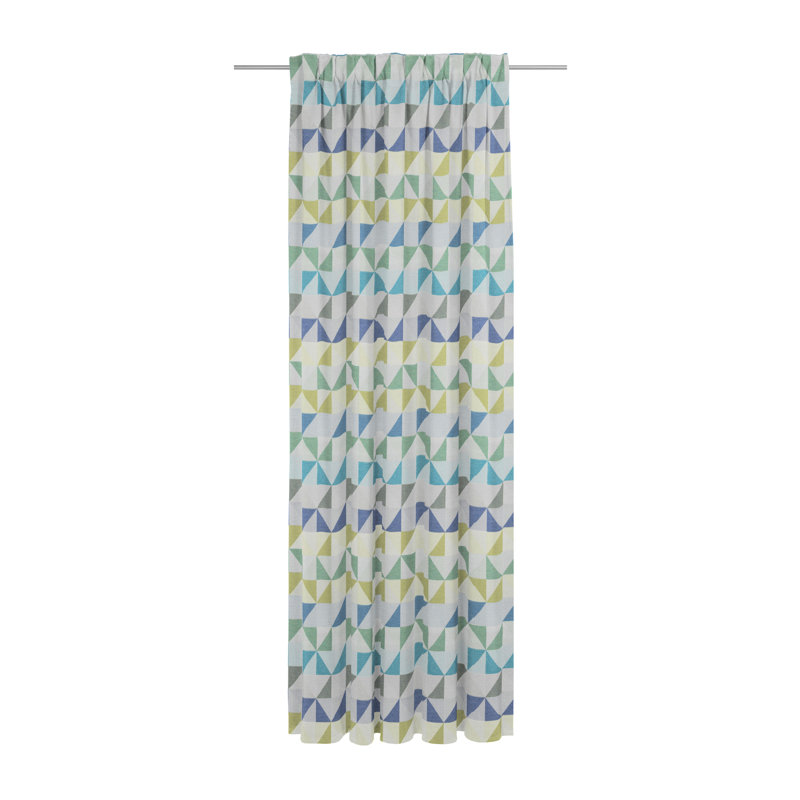 Berlare, Multibandschal, blickdicht, Blue, 132cm Width x 405cm Drop