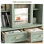 Bibliothèque multifonctionnelle en bois gris-vert