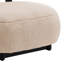 Fauteuil d'appoint rembourré sans accoudoirs en chameau