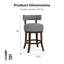 Tabouret de bar et de comptoir pivotant Norden-24111898-43746174