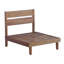 Ensemble de 8 meubles de patio modulaires d'extérieur en bois d'acacia, canapé modulaire rembourré beige avec table basse de rangement pour la cour