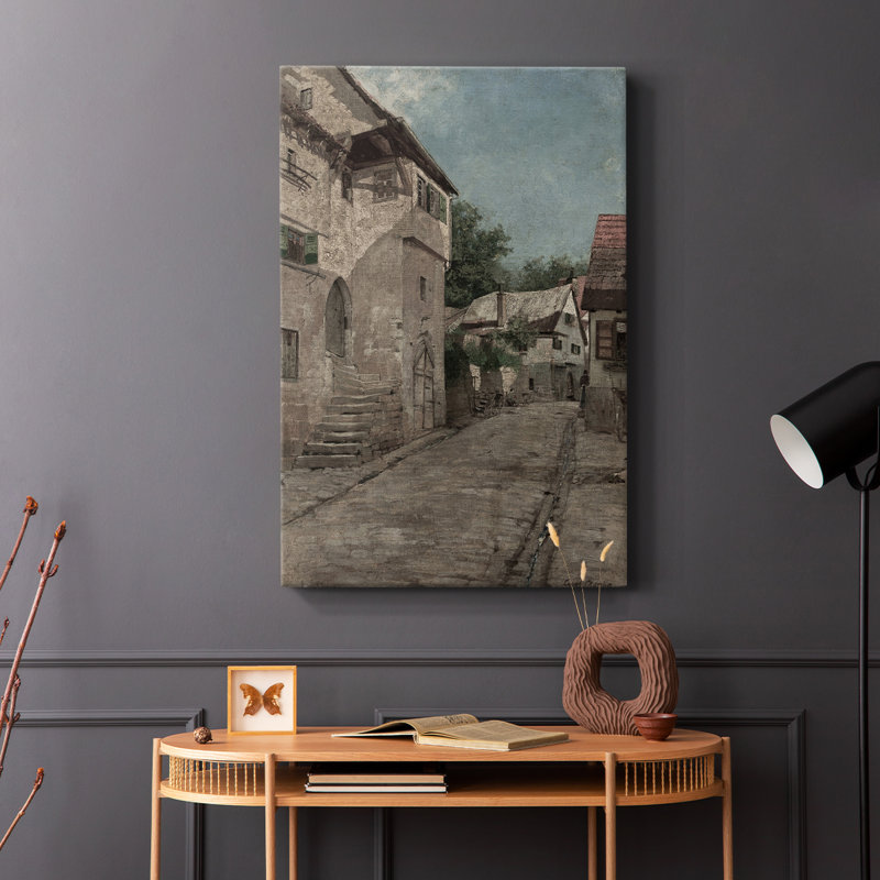 Paysage rétro CXCII - galerie Cavas, H 18 po x l 12 po