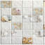 Panneau mural 3D 19 "x 38" en blanc (paquet de 5)