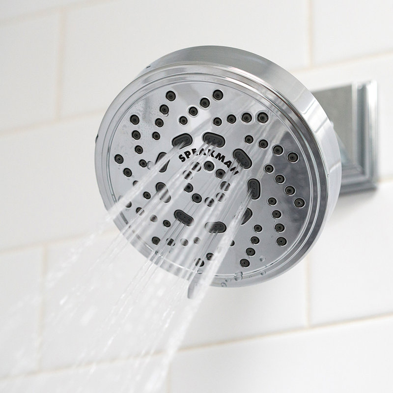 Echo Polished Chrome Multi-Function Wall Mounted Shower Head