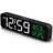 Large Display Digital Alarm Clock For Bedroom, Dimmable Plug-In Clock, 5 Volumes, Loud, Automatic Daylight Saving Time