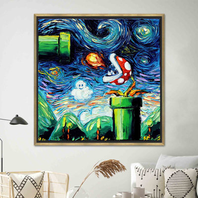 «Starry Night Homage», impression sur toile - œuvre d'art élégante inspirée de Van Gogh, 1P