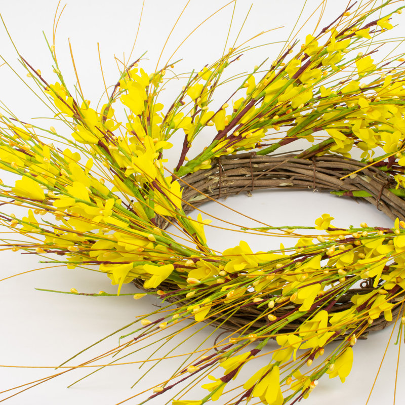 Couronne dorée forsythia, 22 po