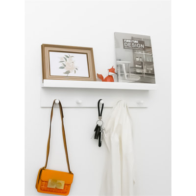 Aviad Freestanding 5 - Hook Wall Mounted Coat Rack